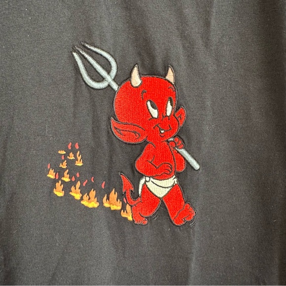 Sandro Mens Hot Stuff Little Devil Short Sleeve T-Shirt - Picture 3 of 7